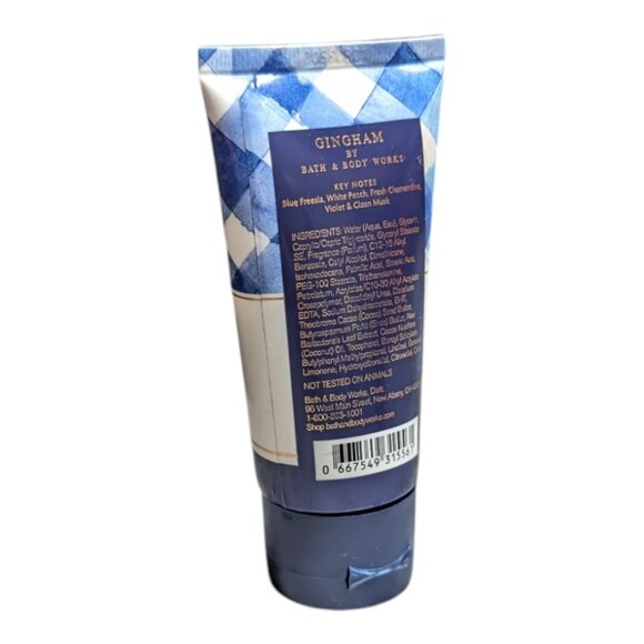 BATH & BODY WORKS Gingham ULTIMATE HYDRATION BODY CREAM 2.5oz NEW TRAVEL SIZE - Picture 4 of 7
